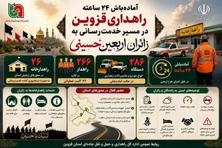 خدمات شبانه‌روزی راهداران قزوینی به زائران اربعین حسینی آغاز شد