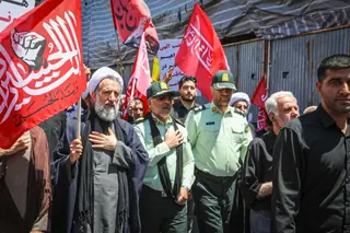 حضور فرمانده انتظامی استان قزوین در جمع عزاداران و عاشقان سیدالشهدا(ع) در روز عاشورا
