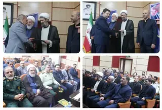 انتصاب رئیس جدید دادگستری محمدیه با حضور مسئولان قضایی استان قزوین