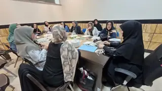 برگزاری پنجمین جلسه آموزش مکرومه‌بافی با هدف توسعه مشاغل خانگی در قزوین