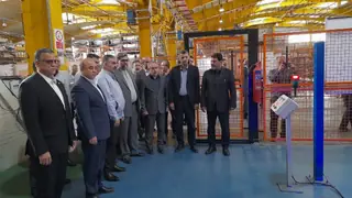بازدید معاون وزیر صمت از خط تولید قطعات پلیمری سایپا در آبیک