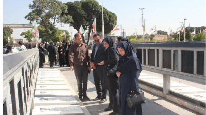 تجدید میثاق کارکنان ثبت احوال قزوین با آرمان‌های شهدا