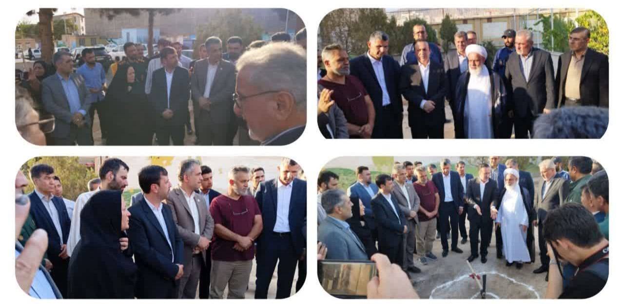 کلنگ احداث مدرسه ۶ کلاسه در آبیک به زمین زده شد