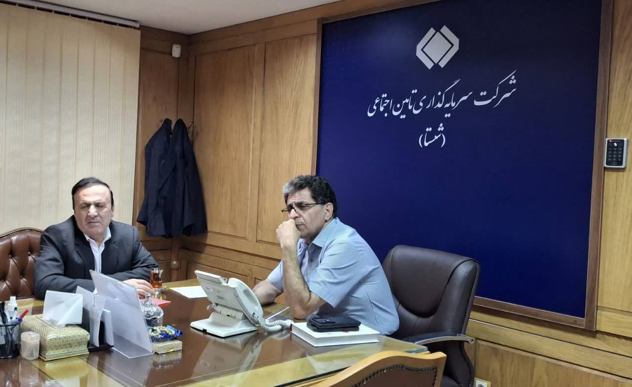 دیدار استاندار قزوین با مدیرعامل شستا برای رفع موانع تولید