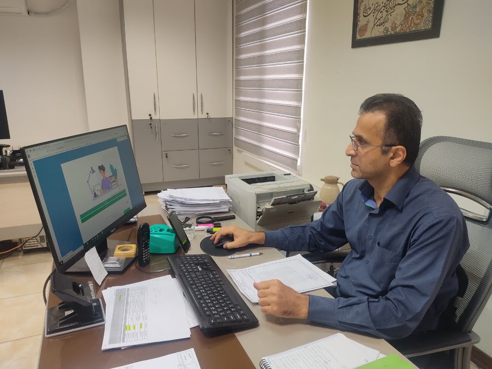 برگزاری آزمون نهایی دوره احکام در بنیاد مسکن قزوین