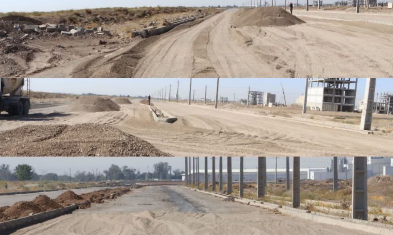 اجرای عملیات عمرانی در ضلع شمالی کمربندی شرقی