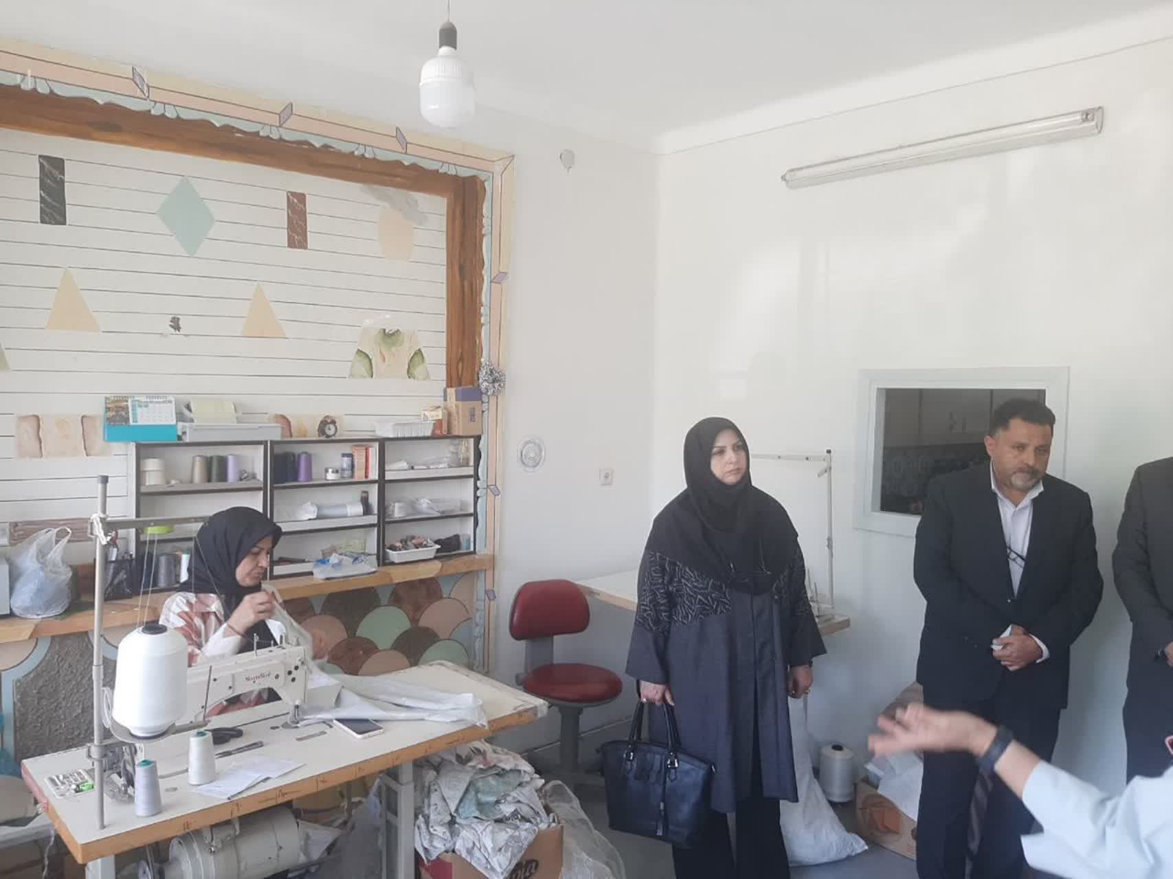 بازدید معاون فرماندار قزوین از مشاغل خانگی