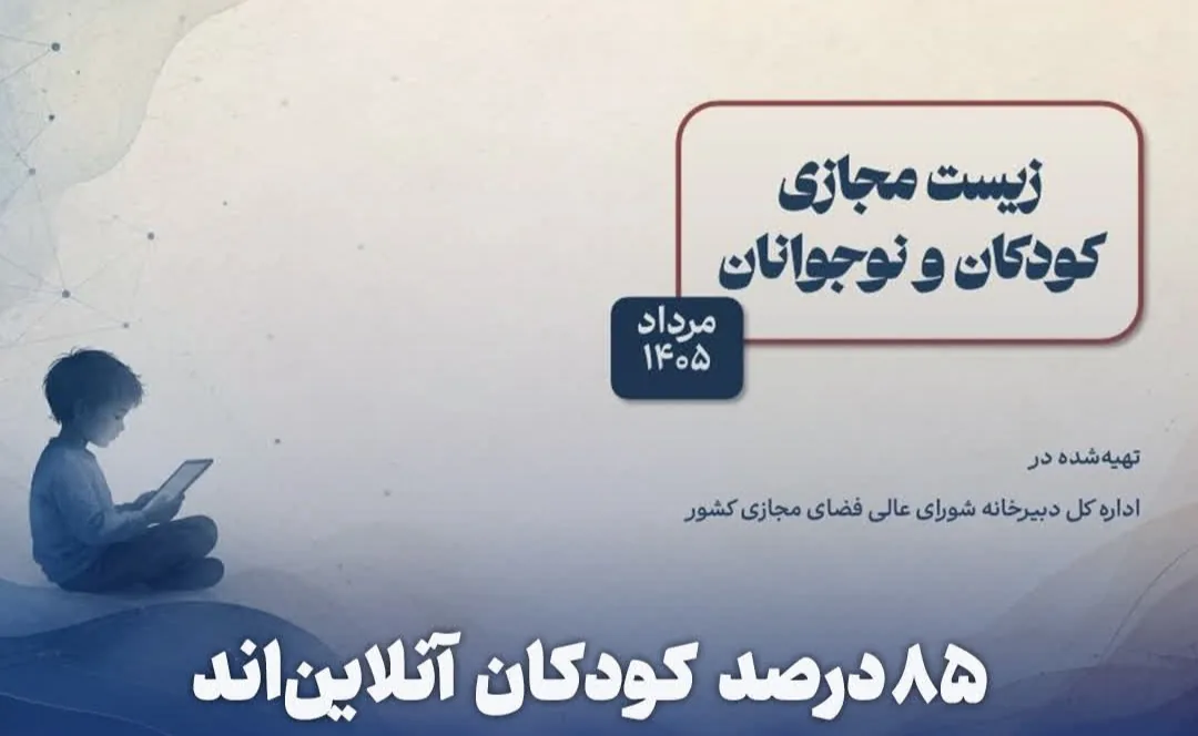نتایج جدیدترین افکارسنجی زیست کودکان و نوجوانان در فضای مجازی منتشر شد