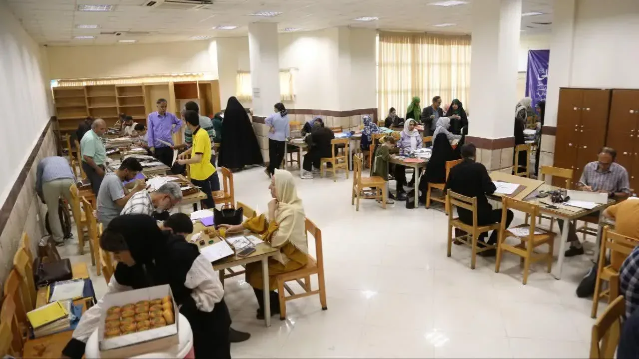 برگزاری حضوری‌نویسی خوشنویسی «مشق کلام علی(ع)» در قزوین