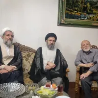 دیدار آیت‌الله مظفری با حاج کریم باریک‌بین
