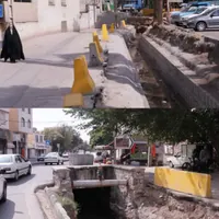 تعریض کانال خیابان آیت‌الله کاشانی به ۵۰ درصد رسید