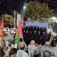 مراسم گرامیداشت آغاز هفته دفاع مقدس و ۲۰۰ اُمین شب بعثت مردم در خیابان